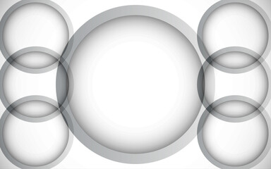 Circle geometric background design | Gradient background modern design | Luxury white color background design with vector geometric shape for presentation, banner, web, futuristic, texture, template