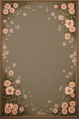Obraz premium flowers pattern wallpaper