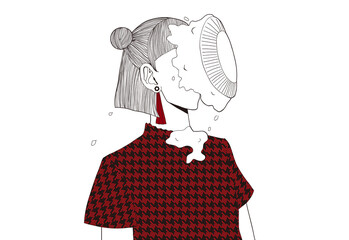 パイ投げされる女の子