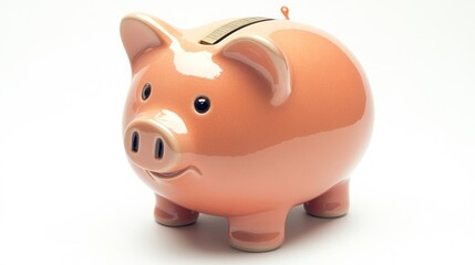 Obraz premium A ceramic piggy bank designed for saving money.