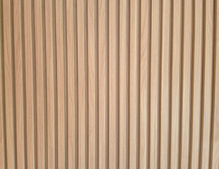 Fototapeta premium Painel ripado de madeira clara. 