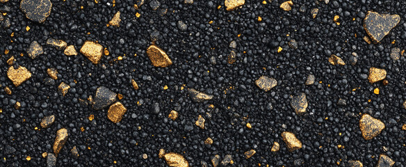 Small black and gold stones background