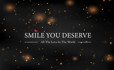 A radiant smile reflecting the love and happiness that exists in the world