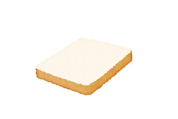 水彩風の食パンのベクターイラスト
