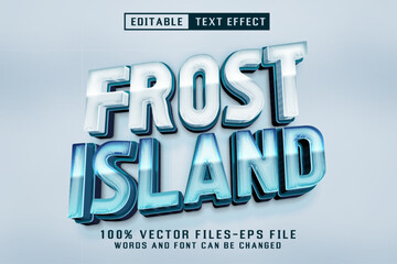 Frost Island 3d Text - Editable Text Effect