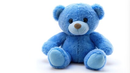 Stuffed teddy bear on white background