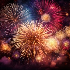 Obraz premium Fireworks Background 