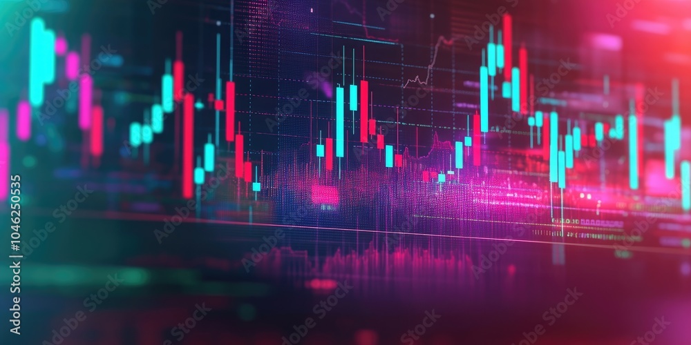 Leinwandbilder planning and strategy, stock market, trader or investor working at home. technical price graph and i