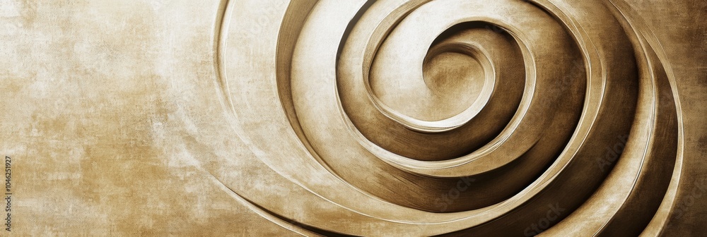 Leinwandbilder the artwork features swirling abstract shapes in muted natural tones, evoking a sense of tranquility