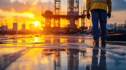 engineer and site manager collaborating on project planning, ensuring that each stage of the construction is carefully scheduled and executed