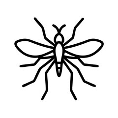 Mosquito icon outline style vector 