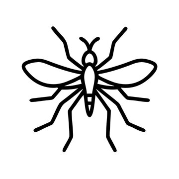 recommend clip art: Mosquito icon outline style vector 