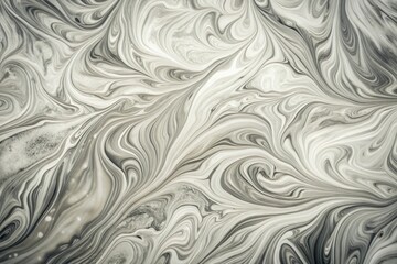 Obraz premium Stunning monochrome fluid patterns with light specks contemporary marbled backdrop low angle