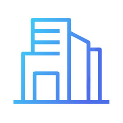 Company building icon vector 