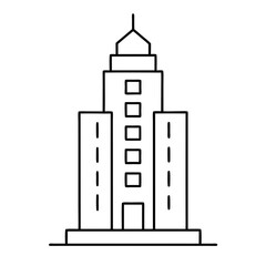 Company building icon vector 