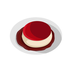vector illustration of french dessert