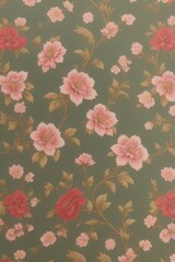 Obraz premium flowers pattern wallpaper
