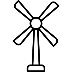 Obraz premium Windmill Icon