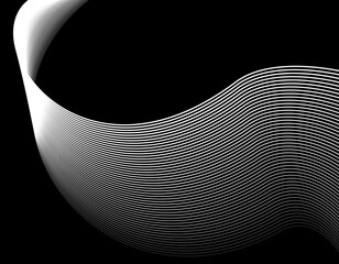 ウェーブ背景素材　テクノロジー　白