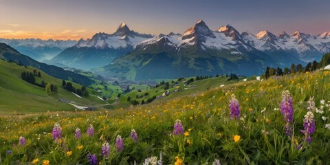 Fototapeta premium spring in the mountains