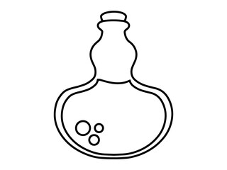 Potion Line Art Background Illustration
