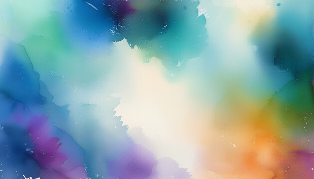 An abstract watercolor-inspired background with soft brushstrokes and a soothing color palette