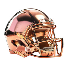 Fototapeta premium Shiny 3D Football Helmet with Detailed Design