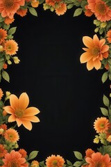 autumn leaves frame