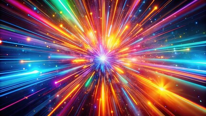 Naklejka premium Captivating slow-motion optical flares against a black backdrop, designed to elevate creative visual effects in striking 4K footage for breathtaking cinematic visuals.