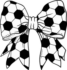 Obraz premium Coquette Bow Soccer