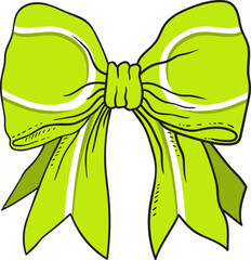 Coquette Bow Tennis Ball