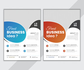 Promotional flyer or brochure template, a4 flier design.