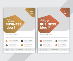 Promotional flyer or brochure template, a4 flier design.