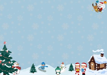 Beautiful Christmas and New year festival background 
