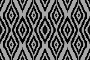 Black and Gray Minimalist Diamond Pattern: Seamless Geometric Design for Contemporary Fabrics and Wallpapers