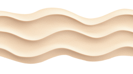 A smooth, wavy texture in cream color, set against a white background, creating a serene and minimalist aesthetic.