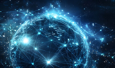 Futuristic Business & Stock Investment Visuals: High-Tech, Neon-Lit Financial Concepts with Modern Urban Backdrops