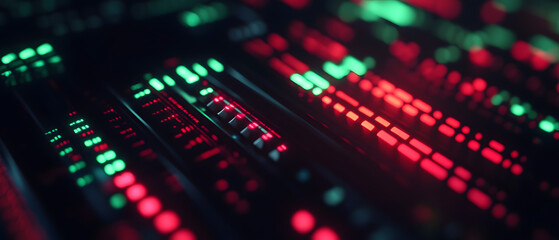 Fototapeta premium Futuristic Business & Stock Investment Visuals: High-Tech, Neon-Lit Financial Concepts with Modern Urban Backdrops