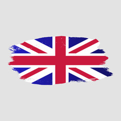 Ink drawing grunge texture creative united kingdom UK or England flag png transparent background. Great Britain ink paint brush flag