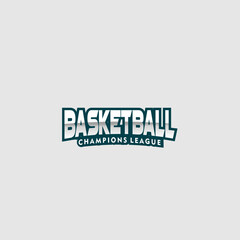 Colorful Basketball Tournament Logo with Hoop and Ball