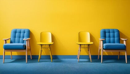 The vibrant yellow adds warmth to the simple chair.  