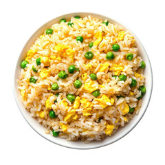 Fluffy Egg Fried Rice, a delightful blend of tender rice, fluffy scrambled eggs, and vibrant vegetables, a comforting culinary classic