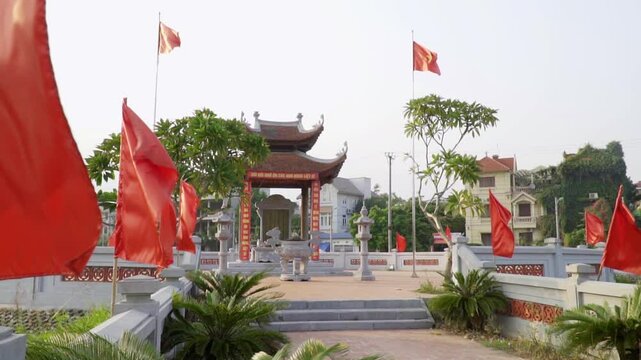 Vietnam - Hanoi, temple in Long Bien