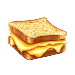 Melted cheddar grilled cheese sandwich, golden crust, gooey texture, comfort food delight, perfect for any meal or snack.