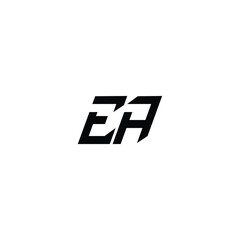 EA monogram logo design letter text name symbol monochrome logotype alphabet character simple logo