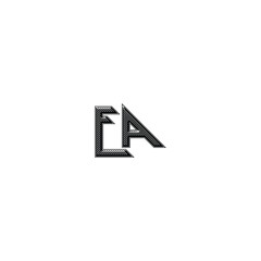 EA monogram logo design letter text name symbol monochrome logotype alphabet character simple logo