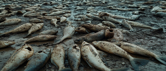 Dead Fish on Mud.