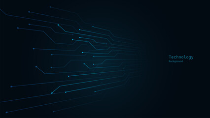 AI graphic design for website, banner, header, social media, mobile app, UI.Artificial Intelligence with circuit electric line style. Digital futuristic machine learning design.
