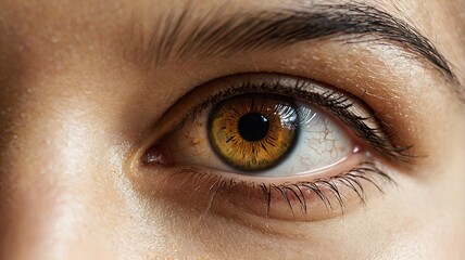 Naklejka premium Women eye, macro photo of beautiful women eyes.