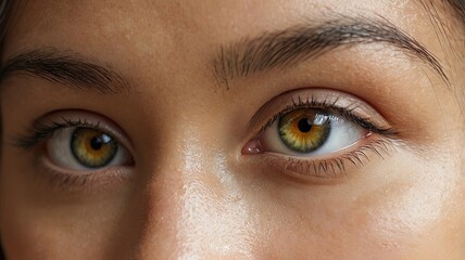 Naklejka premium Women eye, macro photo of beautiful women eyes.